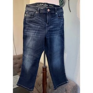 Plus Size -14- INC Straight Leg Crop Jeans — Mid Rise — Dark Wash 🔥🌸
